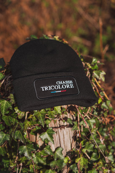 bonnet chasse tricolore noir