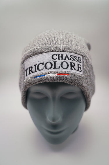 bonnet chasse tricolore gris