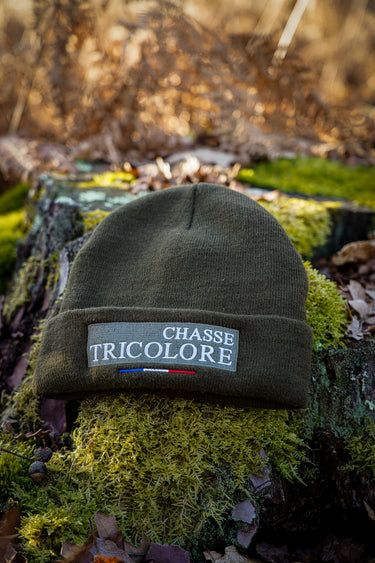 bonnet chasse tricolore kaki