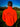 Polaire full-zipp Amour du chien - orange