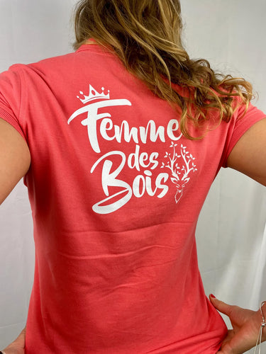Polo Femme des bois - saumon