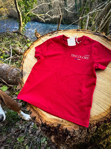 T-shirt enfant L'amour du chien - rouge