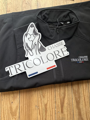 Autocollant Chasse Tricolore - grand format