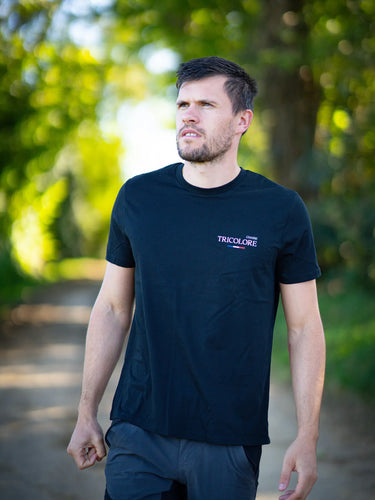 T-shirt Chasse Tricolore - noir (unisexe)