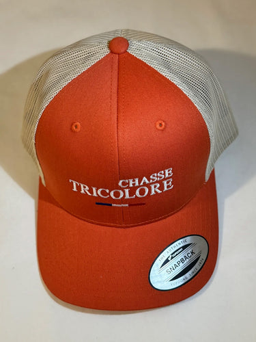Casquette - orange / beige