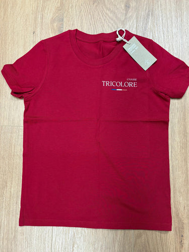 T-shirt enfant L'amour du chien - rouge foncé
