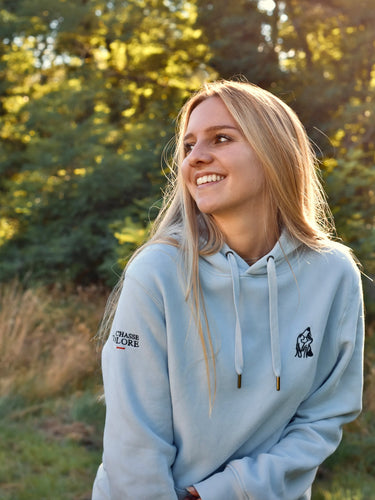 Sweat capuche Tête de chien - pure sky
