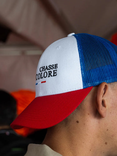 Casquette Chasse Tricolore - bleu / blanc / rouge