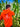 Sweat Chasse Tricolore broderie dos - orange