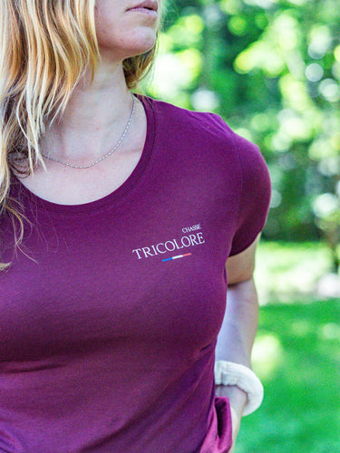 T-shirt Femme des bois - bordeaux