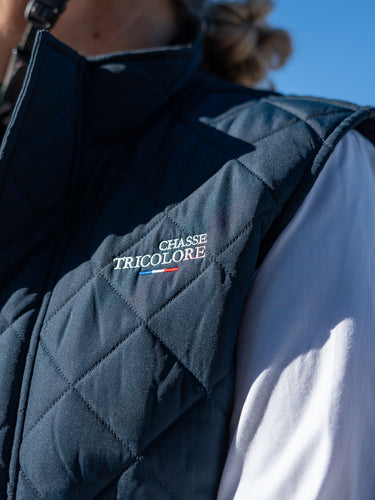 Veste sans manches matelassée Chasse Tricolore - Navy