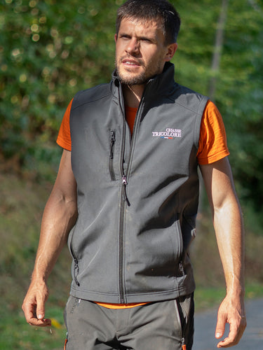 Softshell sans manches "Amour du chien" - Titanium