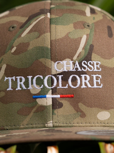 Casquette Chasse Tricolore - Camo beige