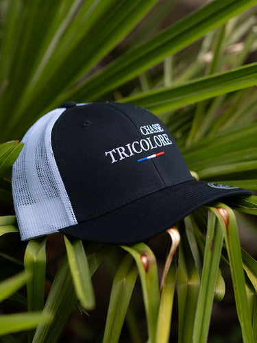Casquette Chasse Tricolore - Noir / Blanc