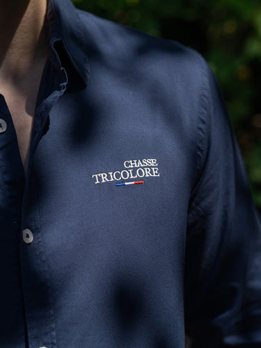 Chemise Homme Chasse Tricolore - Navy