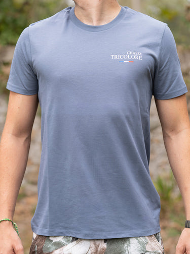T-shirt logo "Chasse Tricolore" - Gris minéral