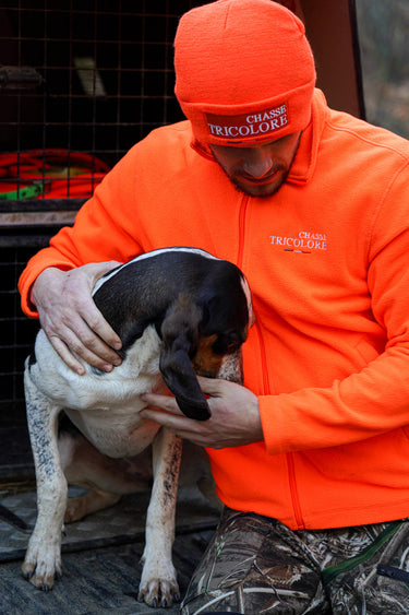 Bonnet "Chasse Tricolore" : Orange