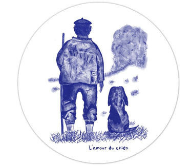 Autocollant l’Amour du chien revisité