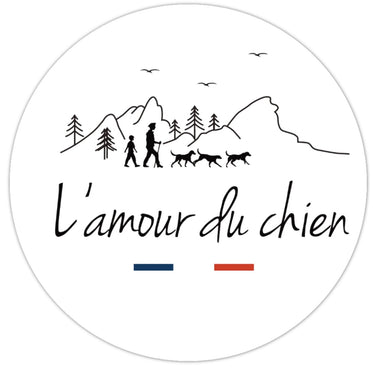 Autocollant L'amour du chien