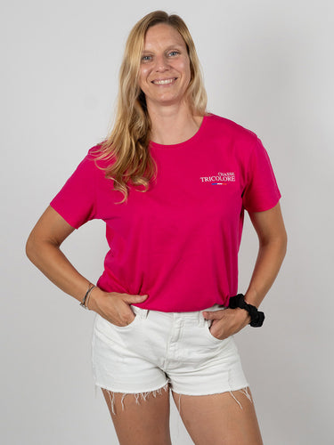 T-shirt fuschia Femme des bois