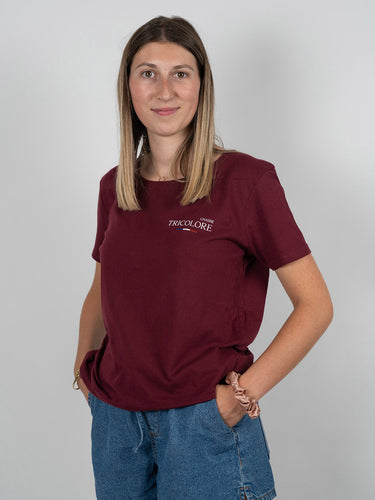 T-shirt Femme des bois - bordeaux