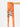 Laisse Plate Nylon Traqueur 1.8 m Orange
