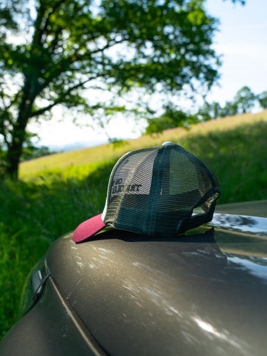 Casquette Chasse Tricolore - bordeaux / blanc / kaki