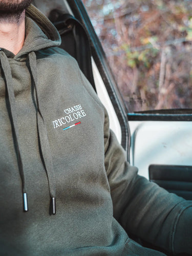 Sweat à capuche - kaki