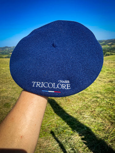 Le béret authentique Chasse Tricolore x Laulhère - bleu