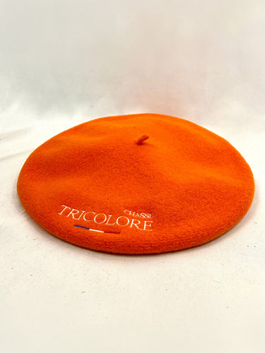 Le béret authentique Chasse Tricolore x Laulhère - orange
