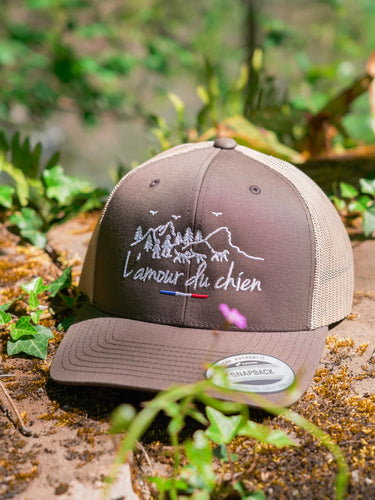 Casquette L’amour du chien - marron