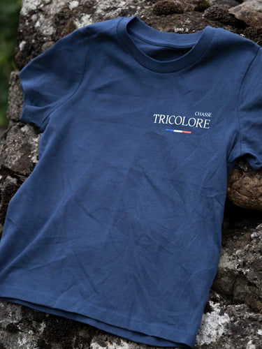 T-shirt enfant Tête de chien - navy