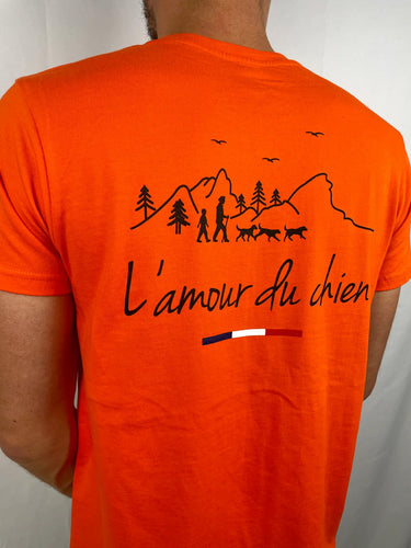 T-shirt L'amour du chien logo noir