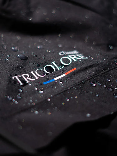 Veste coupe-vent imperméable quart zip - noir