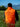Softshell sans manches L'amour du chien - orange